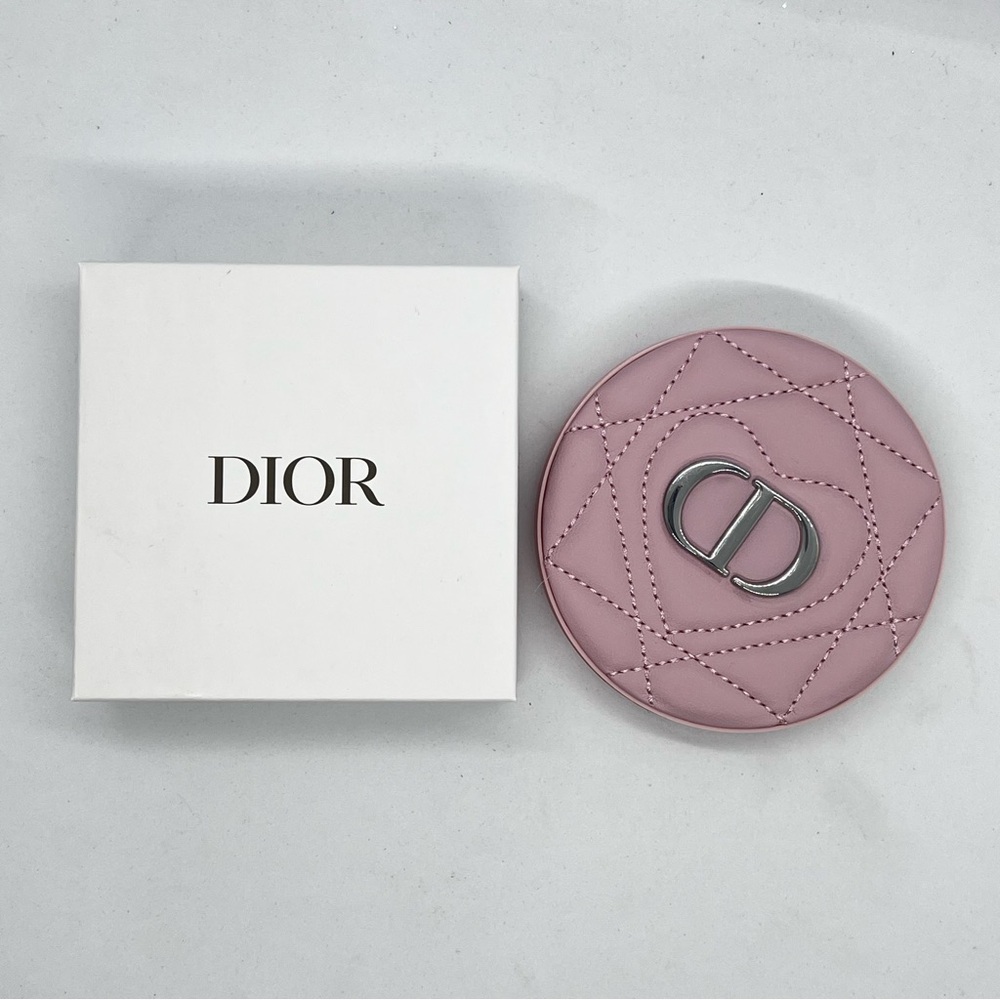 Dior Pink Quilted CD Compact Case Mirror NIB - Picture 2 of 6